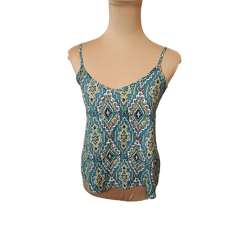 Hollister XS Spaghetti Strap Geometric Top